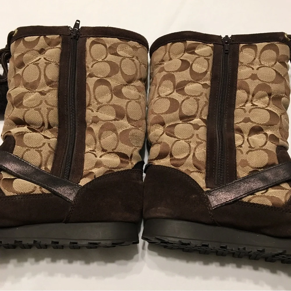 Coach Brown Juniper Boots Size 8.5B - Picture 7 of 16